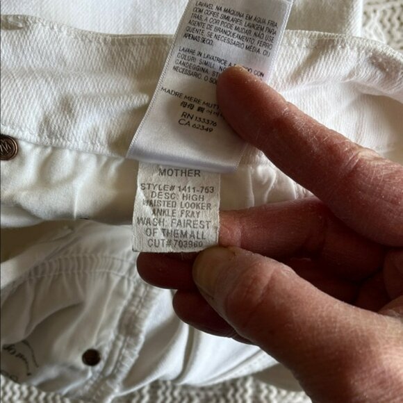 MOTHER Fairest Of Them All High Waisted Looker Ankle Fray Sz 26 - Picture 12 of 15
